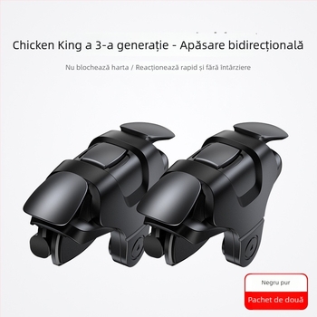 Chicken King II joystick de joc fără fir, metalic, pentru iOS și Android, cu funcție de tras (Model: Chicken King II; Conexiune: fără fir; Material: metal + PC; Compatibil cu: iOS/Android; Funcție: tras)