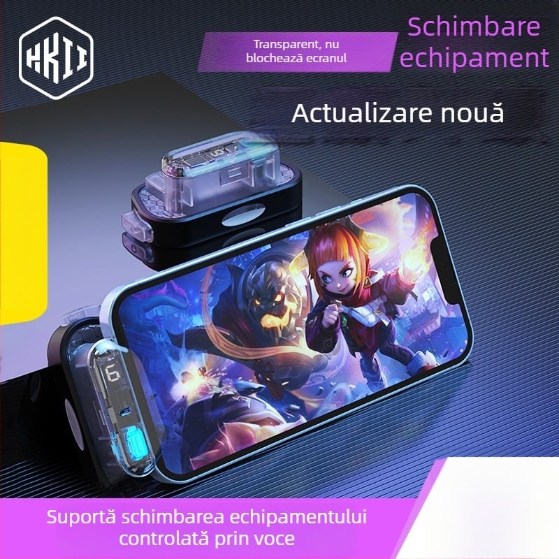 HKII JH8 controler de joc Bluetooth cu TYPE-C, control vocal, compatibil cu iOS și Android