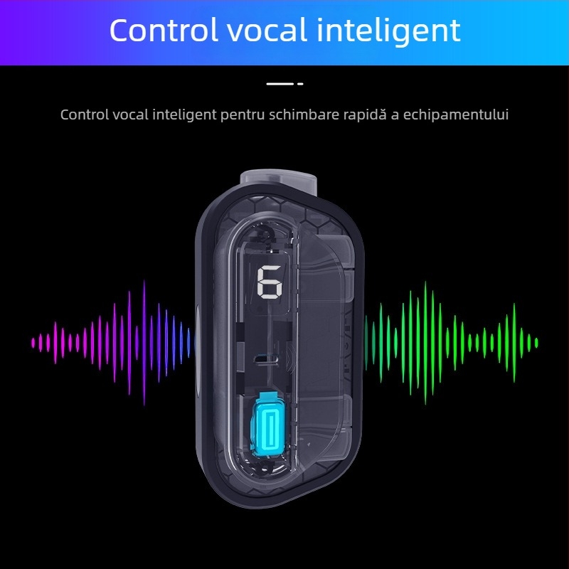 HKII JH8 controler de joc Bluetooth cu TYPE-C, control vocal, compatibil cu iOS și Android