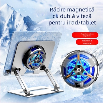 Radiator semiconductori pentru tabletă, cu două trepte și suport integrat (Model SL06, interfață USB, ABS+metal)