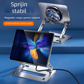 Radiator semiconductori pentru tabletă, cu două trepte și suport integrat (Model SL06, interfață USB, ABS+metal)