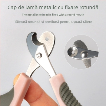 Clește de unghii pentru animale de companie (pisici și câini), cu design gaură rotundă; fără importuri; fără mărci private licențiate