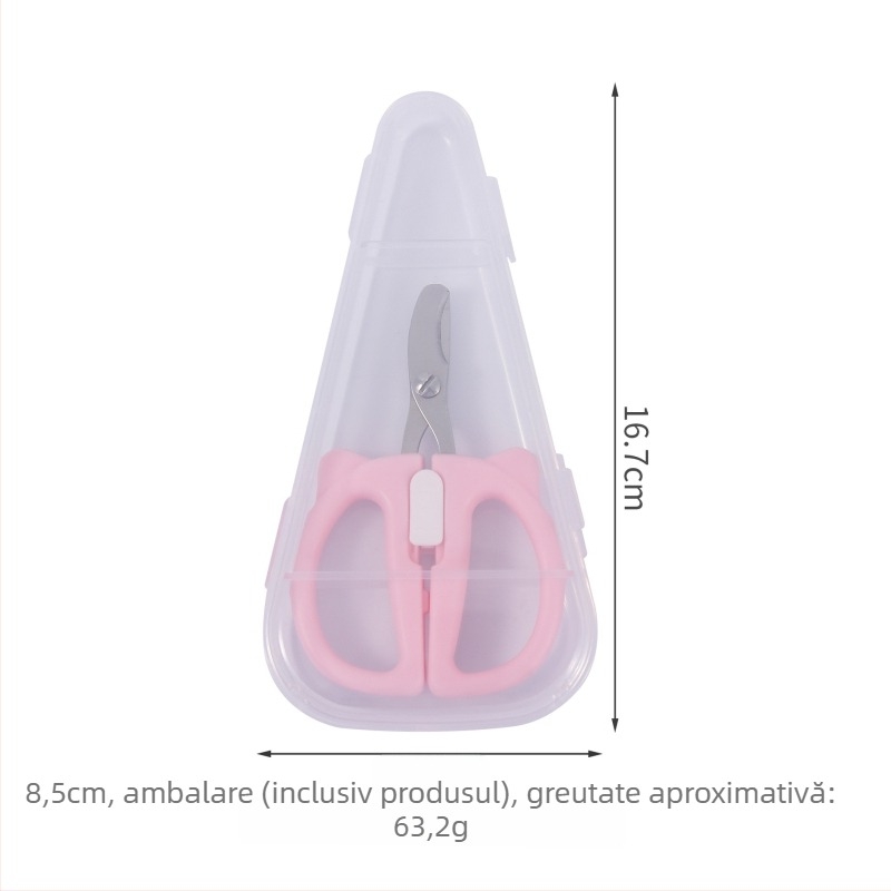 Clește de unghii pentru animale de companie, pentru șinșilă și pisică — antihemoragic, design cu gaură rotundă, pentru începători