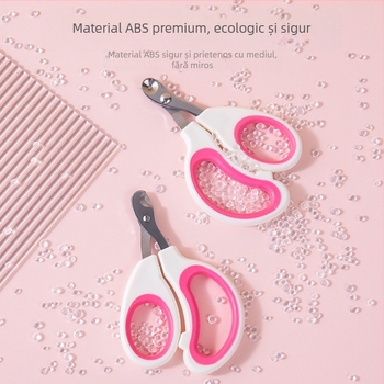 Clește de unghii pentru pisici și câini, cu protecție împotriva sângerării și rănirilor