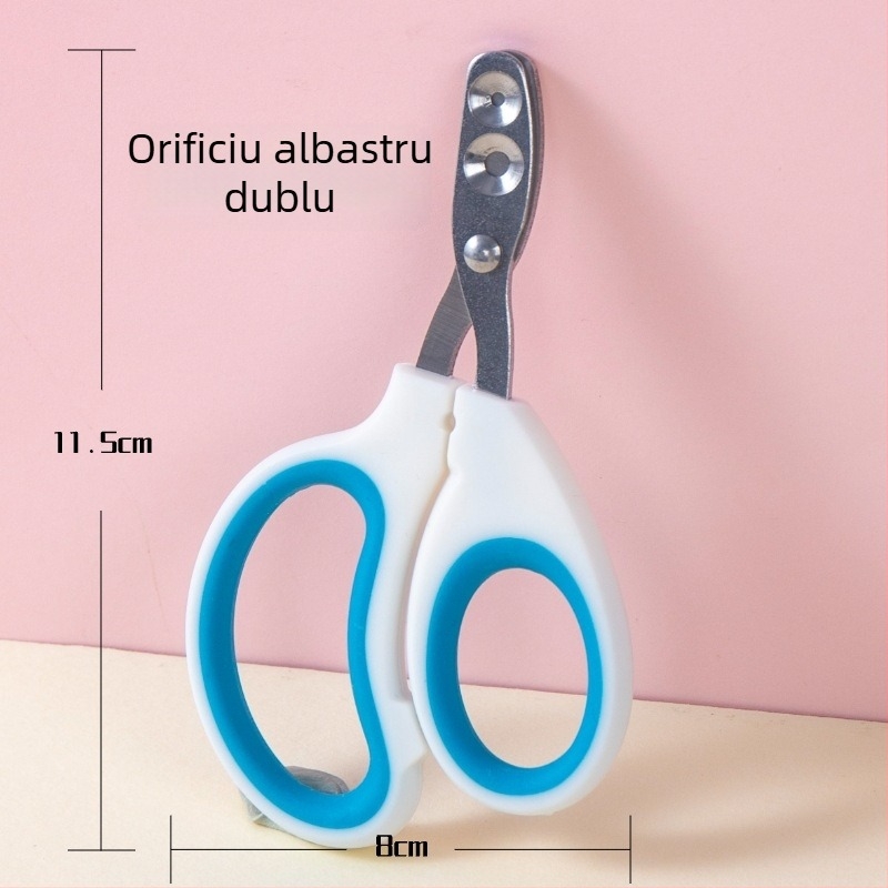 Clește de unghii pentru pisici și câini, cu protecție împotriva sângerării și rănirilor