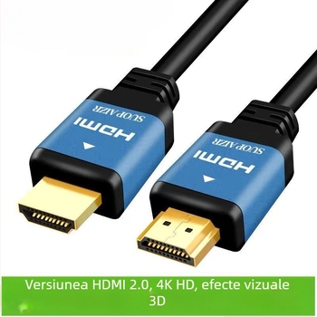 HDMI 2.0 cablu pentru dispozitive 4K (fibra optică; conectori placati cu aur; convertor tip hub)