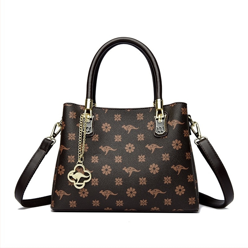 Kaidifeiniroo geantă de umăr retro, capacitate mare, material PU, căptușeală poliester, închidere cu fermoar, buzunare interioare (fermoar, telefon, ID), formă orizontală pătrată, vara 2025