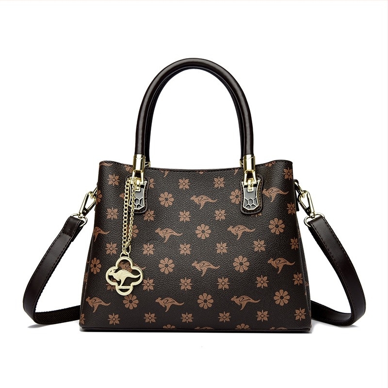 Kaidifeiniroo geantă de umăr retro, capacitate mare, material PU, căptușeală poliester, închidere cu fermoar, buzunare interioare (fermoar, telefon, ID), formă orizontală pătrată, vara 2025