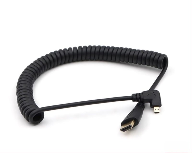 Cablu Micro HDMI către HDMI Standard, cu contacte placate cu aur, 2 m, pentru monitoare și camere DSLR