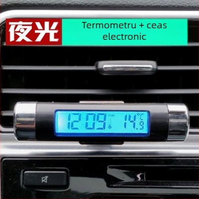 Ceas electronic pentru mașină cu suport reglabil în unghi, QS standard, fără etichetă privată