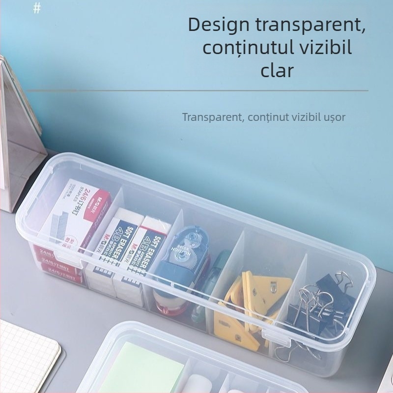 Cutie de depozitare cabluri cu capac și compartiment pentru înfășurare, pentru organizare pe birou – design modern minimalist, potrivită pentru călătorii, bucătărie și birou, brand Friendly