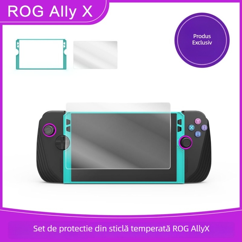 ROG Ally X Protecție de ecran din sticlă temperată cu anti-lumină albastră, prelucrare OEM, ambalaj în cutie cadou