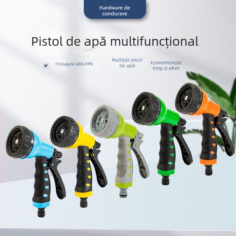 Escape Tiger Pistolă de Grădină – ABS Plastic, Pulverizator Multifuncțional, Flux Reglabil, Potrivit pentru Spălarea Mașinilor și Irigarea Grădinilor