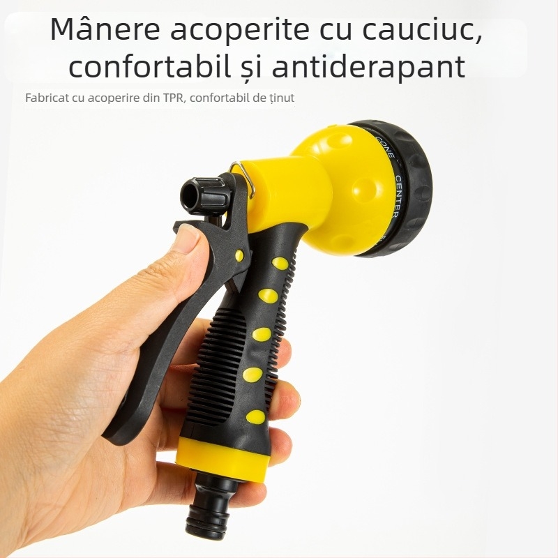 Escape Tiger Pistolă de Grădină – ABS Plastic, Pulverizator Multifuncțional, Flux Reglabil, Potrivit pentru Spălarea Mașinilor și Irigarea Grădinilor