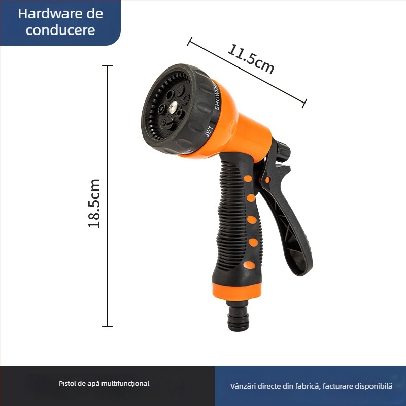 Escape Tiger Pistolă de Grădină – ABS Plastic, Pulverizator Multifuncțional, Flux Reglabil, Potrivit pentru Spălarea Mașinilor și Irigarea Grădinilor