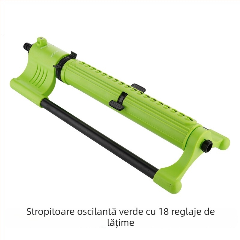 aspersor oscilant pentru irigare grădină și gazon, ABS/PP; Brand Moistening Irrigation; destinat grădinilor de acasă, producției agricole, spațiilor verzi publice; caracteristici: pulverizare în grădină, udare gazon, udare în timpul tratării betonului