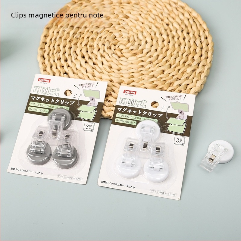 DOINN Suport magnetic pentru notițe în stil japonez – birou, material: plastic magnetic, model 2469/2454, potrivit documentelor universale