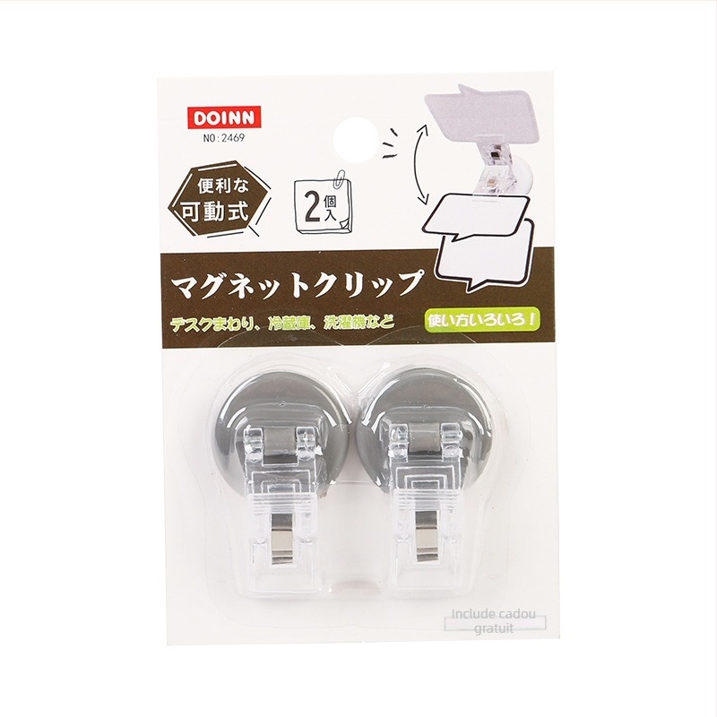 DOINN Suport magnetic pentru notițe în stil japonez – birou, material: plastic magnetic, model 2469/2454, potrivit documentelor universale