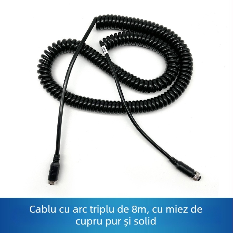 Cablu pentru cameră de mers înapoi pentru camion cu înveliș PU, ROHS certificare, pentru audio și video