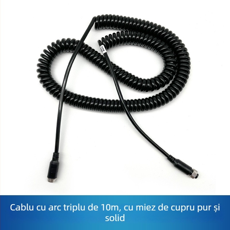 Cablu pentru cameră de mers înapoi pentru camion cu înveliș PU, ROHS certificare, pentru audio și video