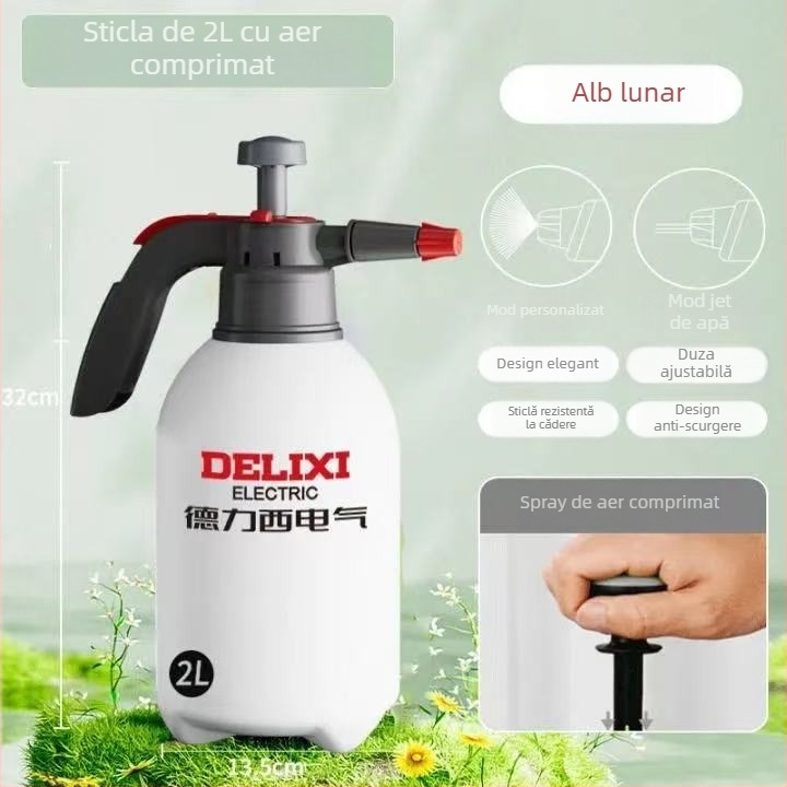 Delixi AL 2L Stropitoare / recipient de stropit / Duș – PP/HDPE/ABS, Pulverizator manual pentru grădină