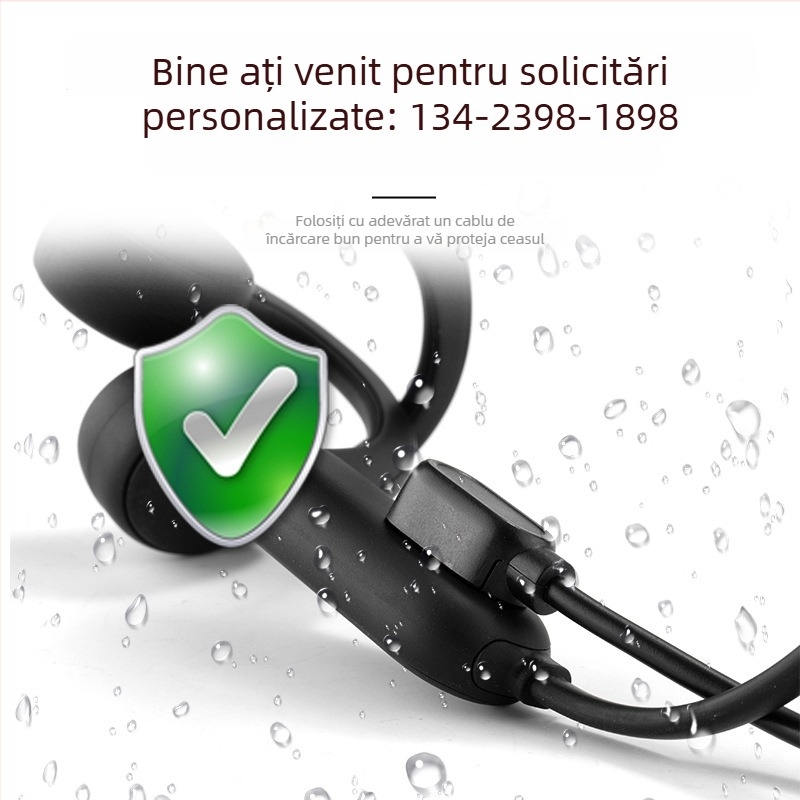 Cablu magnetic de date cu placă de protecție, distanță 2,54 mm, conector USB magnetic cu 4 pini pentru căști cu conducție osoasă și Bluetooth