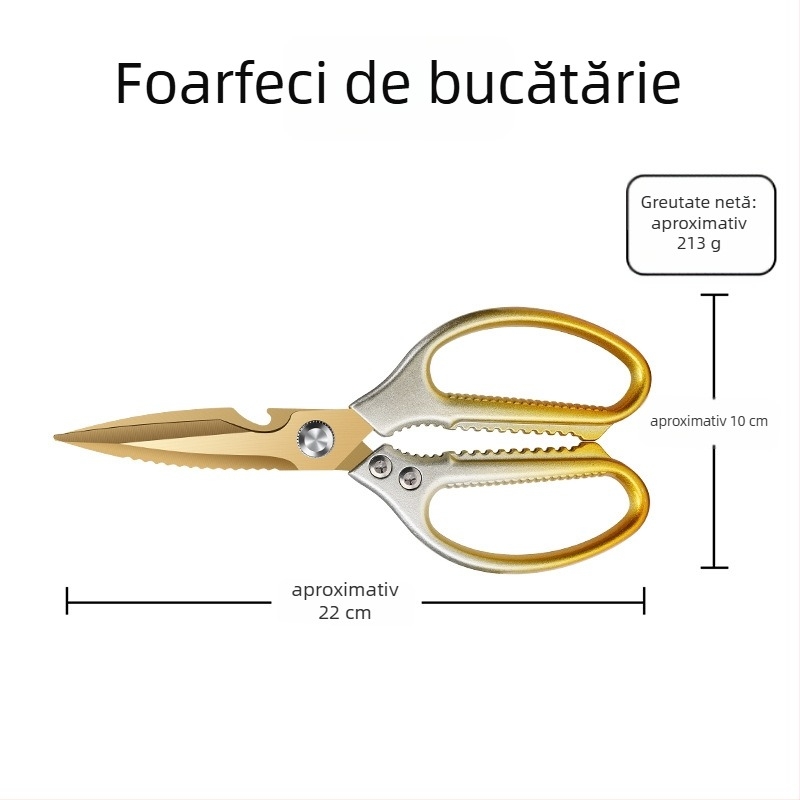 Foarfece de bucătărie din oțel inoxidabil, tăierea osoasă grea, multifunctionale pentru pește, personalizare disponibilă