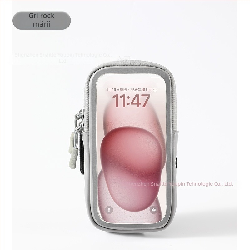 Geantă de braț pentru telefon cu ecran tactil – PU, unisex, Weiniao, pentru sporturi în aer liber, căptușeală poliester