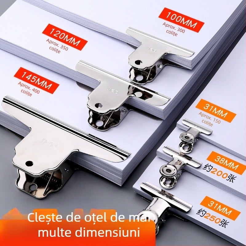 Deli clips mare din oțel inoxidabil, formă munte-fluture, modelele 9531–9534