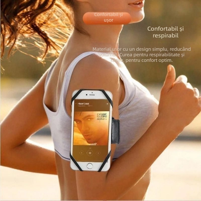 Suport detașabil pentru telefon pe braț, rotativ, din Corduroy, unisex, pentru ciclism