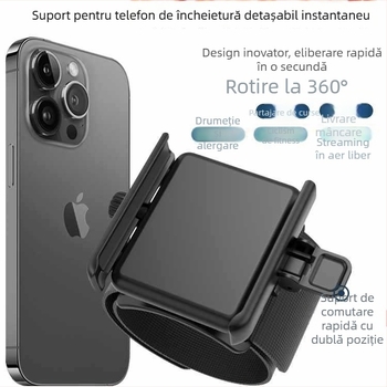 Husă pentru încheietură cu eliberare rapidă pentru telefon - Unisex, pentru condus și ciclism, material: mătase cu motiv floral, model 69850