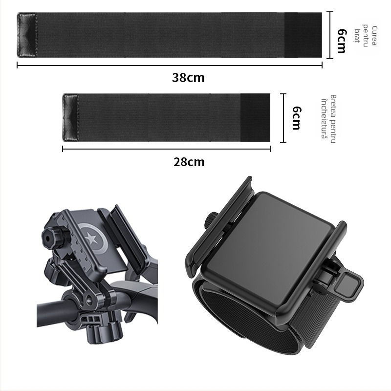 Husă pentru încheietură cu eliberare rapidă pentru telefon - Unisex, pentru condus și ciclism, material: mătase cu motiv floral, model 69850