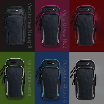 Geantă de braț pentru telefon la alergare, impermeabilă, material diving cloth, brand TOUROMAN, pentru sporturi în aer liber