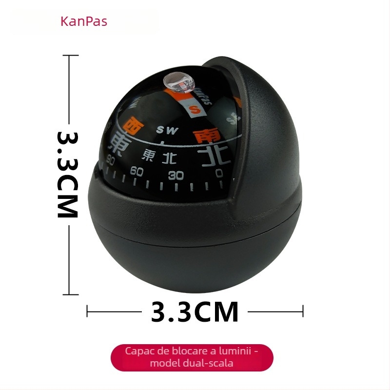 Minge ghidaj pentru compas auto – precizie înaltă, luminoasă, corp metalic (Material: Metal)