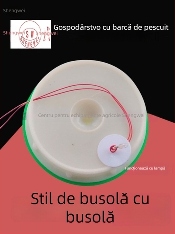 Busolă marină magnetică cu carcasă rezistentă la șocuri și apă, iluminare electrică
