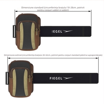 Geantă de braț pentru telefon pentru alergare - Unisex, PU material, respirabilă, pentru sporturi în aer liber, design urban simplu