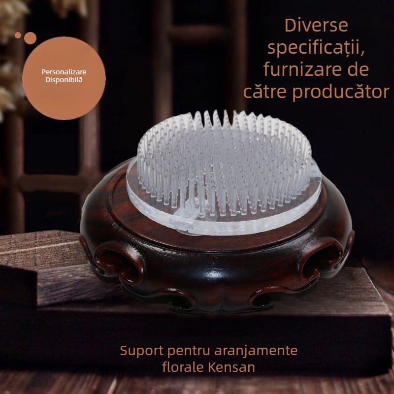 Bază Sword Mountain pentru aranjamente florale – Instrument Ikebana transparent, materiale compozite, brand Repair Fate, pentru grădinărit acasă, școală, mall, peisaj comercial