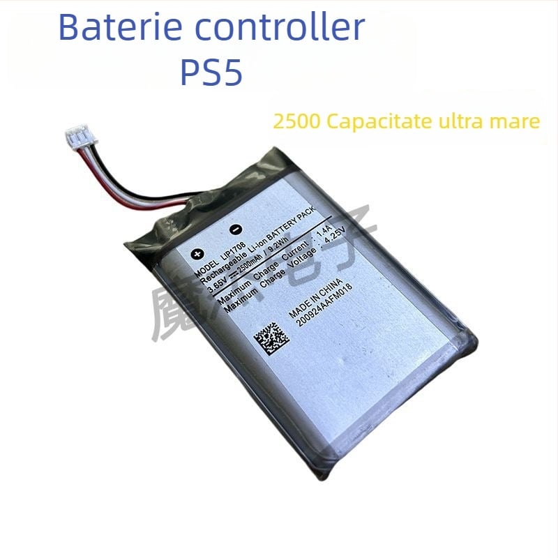 Baterie pentru PS5 controler, încorporată Li-ion 2500mAh, capacitate mare