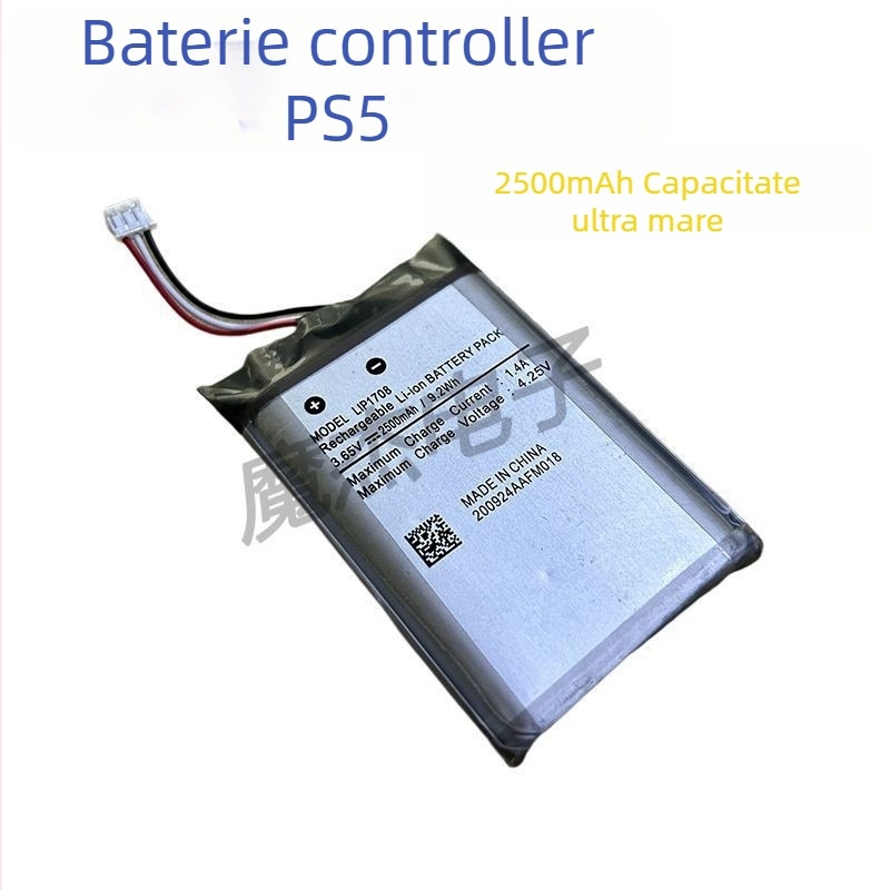 Baterie pentru PS5 controler, încorporată Li-ion 2500mAh, capacitate mare