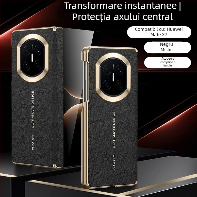 Husă pentru Huawei Mate X7 cu ecran pliabil, încărcare magnetică, ediție de colecție, protecție cu axă dublă, carcasă rigidă