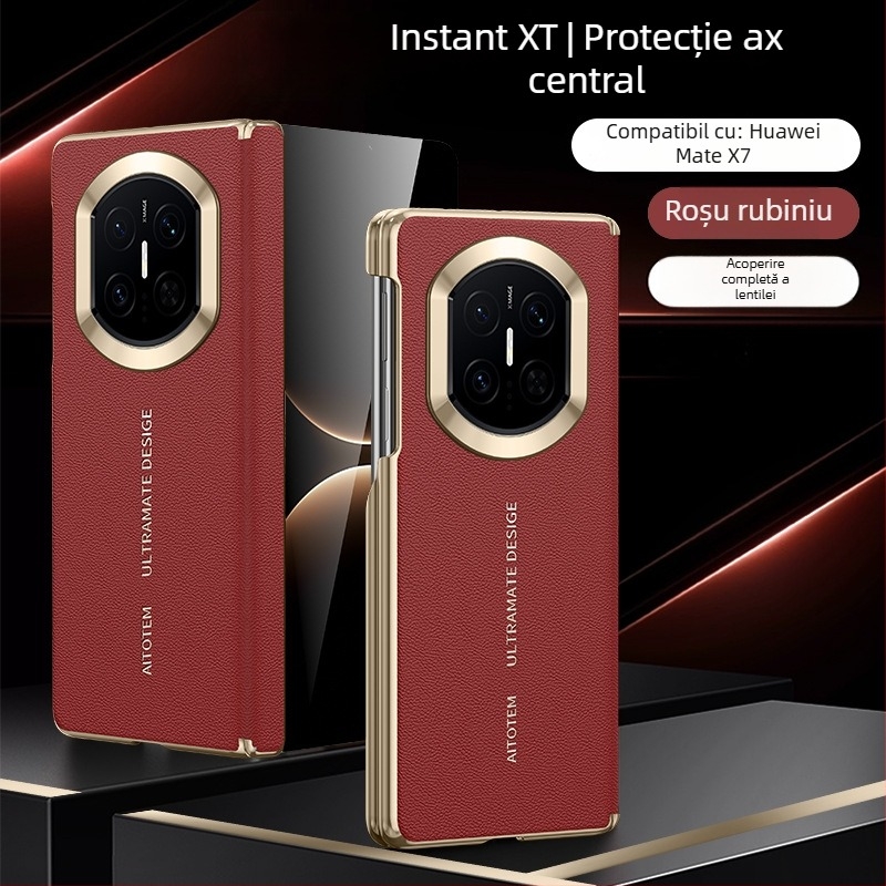 Husă pentru Huawei Mate X7 cu ecran pliabil, încărcare magnetică, ediție de colecție, protecție cu axă dublă, carcasă rigidă