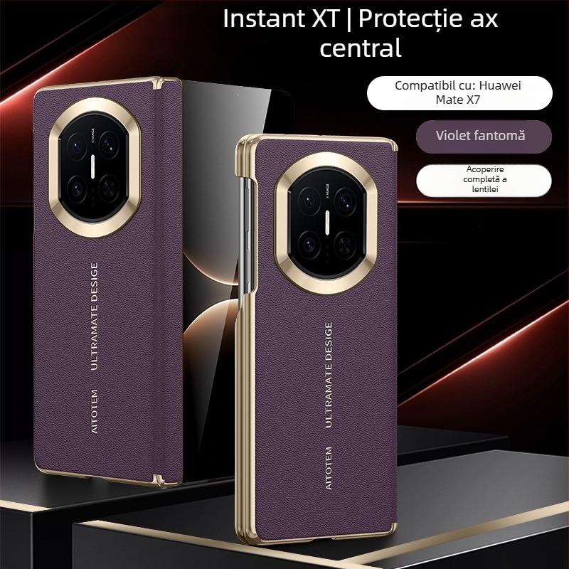 Husă pentru Huawei Mate X7 cu ecran pliabil, încărcare magnetică, ediție de colecție, protecție cu axă dublă, carcasă rigidă