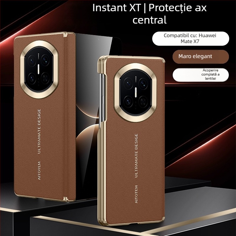 Husă pentru Huawei Mate X7 cu ecran pliabil, încărcare magnetică, ediție de colecție, protecție cu axă dublă, carcasă rigidă