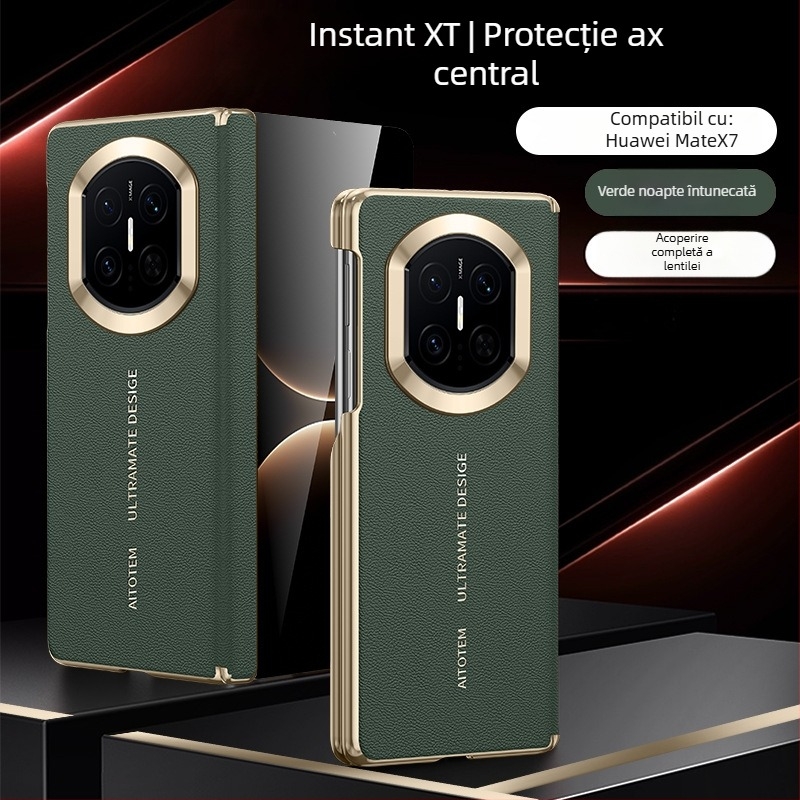 Husă pentru Huawei Mate X7 cu ecran pliabil, încărcare magnetică, ediție de colecție, protecție cu axă dublă, carcasă rigidă