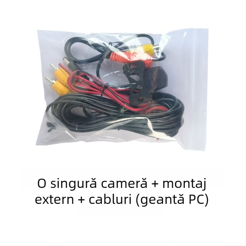 HB4 Cameră de vedere în spate — 180° reglabilă, semnal AHD 720P, alimentare 12V, imagine oglindită