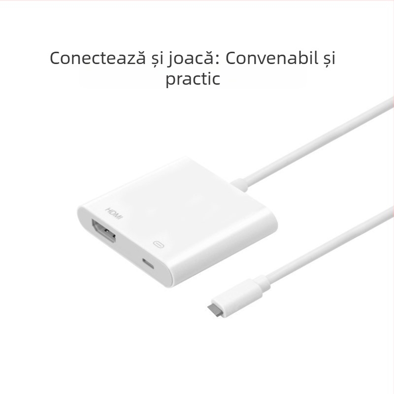 Adaptor iPhone Lightning către HDMI – fir de cupru, interfață HDMI, carcasă din plastic