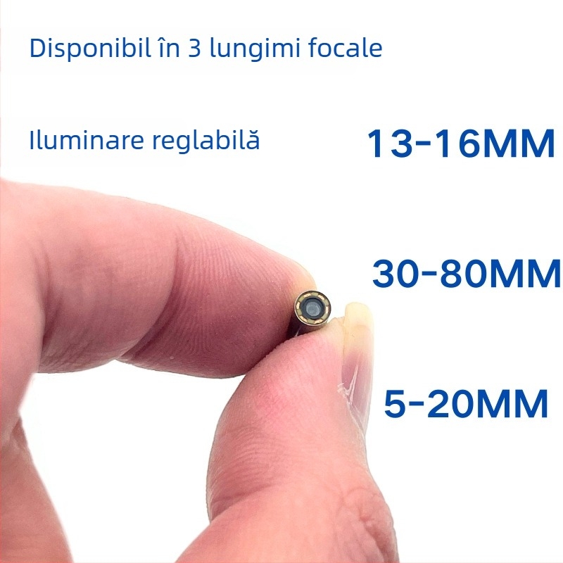 Cameră USB endoscopie pentru conducte, diametru 3,9 mm, 1 MP, IP67 rezistent la apă, unghi de vizualizare 60°, iluminare LED