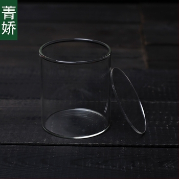 Mini sticlă dreptunghiulară cu capac acrilic pentru peisaj de mușchi — sticlă borosilicat înalt, Jing Jiao, ambalaj din carton, așezare pe masă