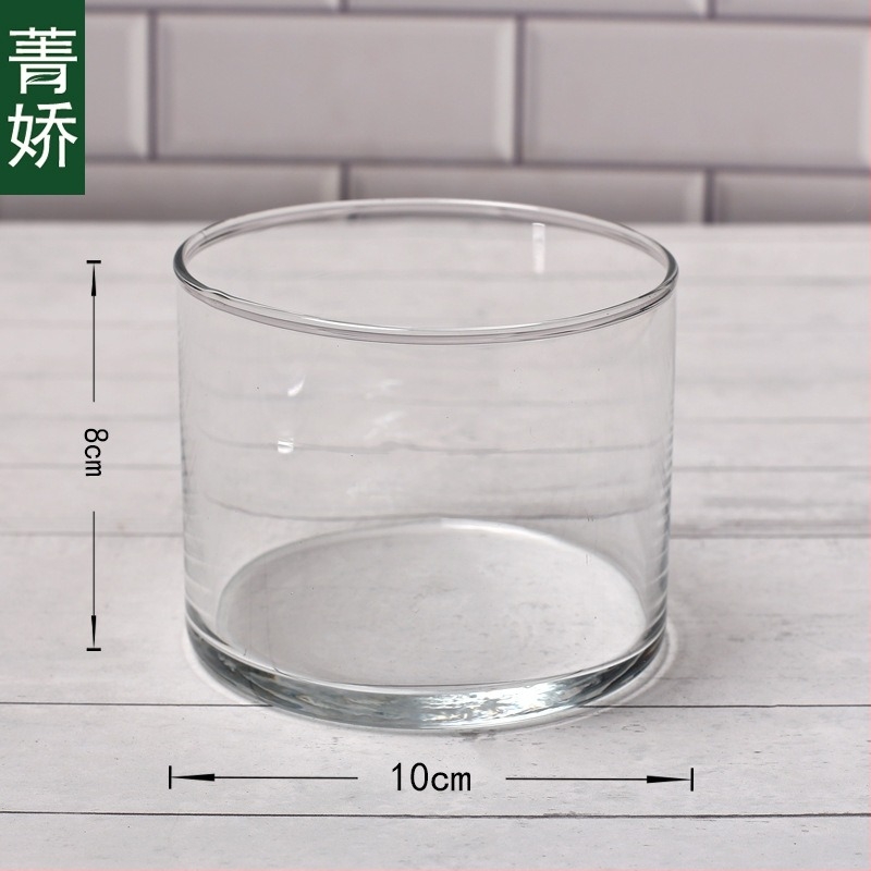 Mini sticlă dreptunghiulară cu capac acrilic pentru peisaj de mușchi — sticlă borosilicat înalt, Jing Jiao, ambalaj din carton, așezare pe masă