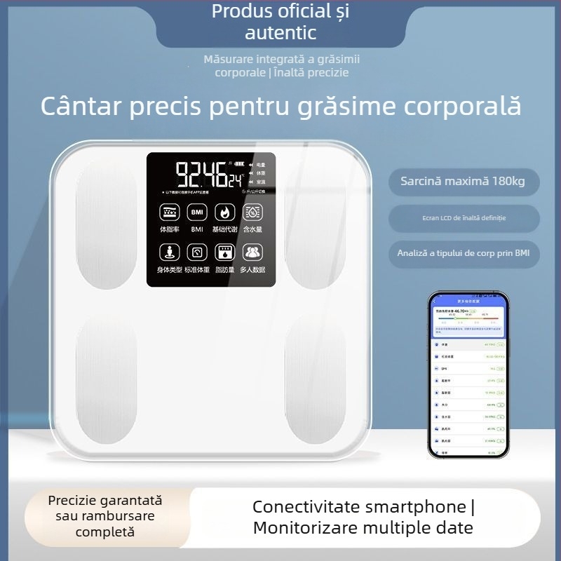 Cântar de greutate, înaltă precizie, reîncărcabil, digital, capacitate 100 kg